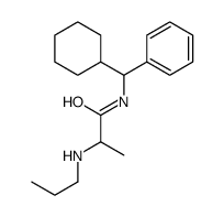 N-[cyclohexyl(phenyl)methyl]-2-(propylamino)propanamide Structure