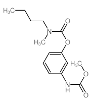 [3-(methoxycarbonylamino)phenyl] N-butyl-N-methyl-carbamate结构式