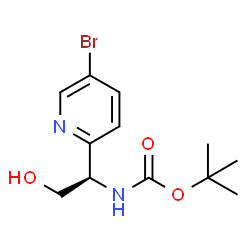 (R)-(1-(5-溴吡啶-2-基)-2-羟乙基)氨基甲酸叔丁酯图片