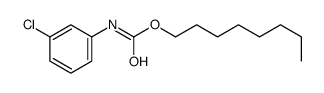 octyl N-(3-chlorophenyl)carbamate Structure