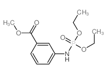 Benzoic acid,3-[(diethoxyphosphinyl)amino]-, methyl ester Structure