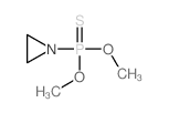 Phosphonothioic acid,1-aziridinyl-, O,O-dimethyl ester (8CI,9CI)结构式