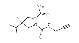 N-(2-Propynyl)carbamic acid 2-(carbamoyloxymethyl)-2,3-dimethylbutyl ester structure