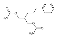 2-(3-Phenyl-propyl)-1,3-dicarbamoyloxy-propan结构式