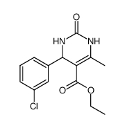 ethyl 4-(3-chlorophenyl)-6-methyl-2-oxo-1,2,3,4-tetrahydropyrimidine-5-carboxylate结构式