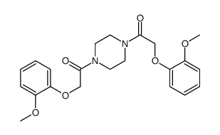 2-(2-methoxyphenoxy)-1-[4-[2-(2-methoxyphenoxy)acetyl]piperazin-1-yl]ethanone结构式