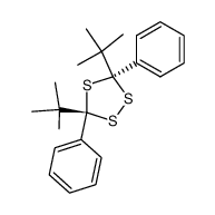 cis-3,5-di-tert-butyl-3,5-diphenyl-1,2,4-trithiolane Structure