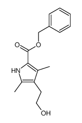 benzyl 4-(2-hydroxyethyl)-3,5-dimethylpyrrole-2-carboxylate结构式