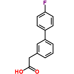 (4'-Fluoro-3-biphenylyl)acetic acid Structure