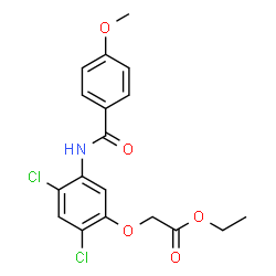 ETHYL 2-(2,4-DICHLORO-5-[(4-METHOXYBENZOYL)AMINO]PHENOXY)ACETATE picture