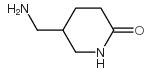 5-(氨甲基)哌啶-2-酮结构式