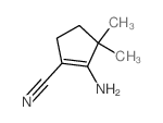 1-Cyclopentene-1-carbonitrile,2-amino-3,3-dimethyl-结构式