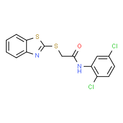 2-(1,3-Benzothiazol-2-ylsulfanyl)-N-(2,5-dichlorophenyl)acetamide structure