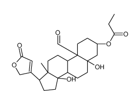 [(3S,5S,8R,9S,10S,13R,14S,17R)-10-formyl-5,14-dihydroxy-13-methyl-17-(5-oxo-2H-furan-3-yl)-2,3,4,6,7,8,9,11,12,15,16,17-dodecahydro-1H-cyclopenta[a]phenanthren-3-yl] propanoate Structure