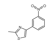 2-Methyl-4-(3-nitro-phenyl)-thiazole结构式