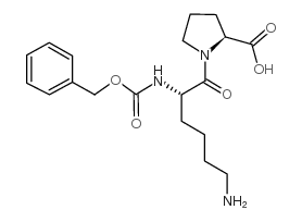 N-苄氧羰基-L-赖氨酰-L-脯氨酸结构式