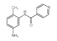 N-(5-氨基-2-甲基-苯基)-异烟酰胺结构式