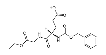 N-(N-benzyloxycarbonyl-α-L-glutamyl)-glycine ethyl ester结构式