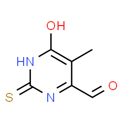 6-HYDROXY-5-METHYL-2-THIOXO-1,2-DIHYDROPYRIMIDINE-4-CARBALDEHYDE结构式