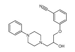 3-[2-hydroxy-3-(4-phenylpiperazin-1-yl)propoxy]benzonitrile Structure