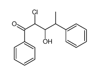 2-chloro-3-hydroxy-1,4-diphenylpentan-1-one Structure