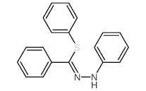 Benzenecarbohydrazonothioic acid, N-phenyl-, phenyl ester Structure