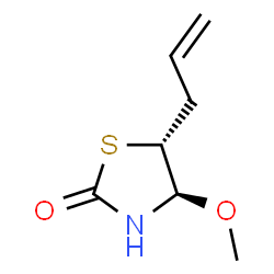 2-Thiazolidinone,4-methoxy-5-(2-propenyl)-,(4R,5R)-(9CI) Structure