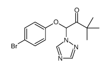 1-(4-bromophenoxy)-3,3-dimethyl-1-(1,2,4-triazol-1-yl)butan-2-one Structure