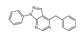 4-benzyl-1-phenylpyrazolo[3,4-d]pyrimidine结构式