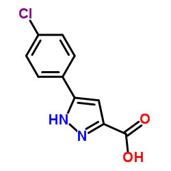 5-(4-Chlorophenyl)-1H-pyrazole-3-carboxylic acid Structure