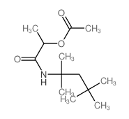 1-(2,4,4-trimethylpentan-2-ylcarbamoyl)ethyl acetate结构式