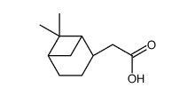 [1R-(1alpha,2beta,5alpha)]-6,6-dimethylbicyclo[3.1.1]heptan-2-acetic acid structure