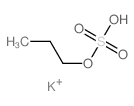 Sulfuric acid, monopropyl ester, potassium salt Structure