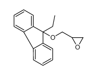 2-[(9-ethylfluoren-9-yl)oxymethyl]oxirane结构式