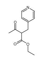 ethyl 2-acetyl-3-(pyridinyl)propanoate结构式