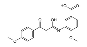 4-methoxy-3-[[3-(4-methoxyphenyl)-1,3-dioxopropyl]amino]benzoic acid picture