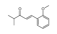 1-(2-methoxy-phenyl)-4-methyl-pent-1-en-3-one Structure