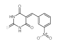 5-[(3-nitrophenyl)methylidene]-2-sulfanylidene-1,3-diazinane-4,6-dione picture