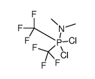 N-[dichloro-bis(trifluoromethyl)-λ5-phosphanyl]-N-methylmethanamine Structure