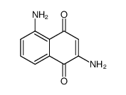 2,5-Diamino-1,4-naphthoquinone structure