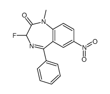 3-fluoro-1-methyl-7-nitro-5-phenyl-1,3-dihydro-benzo[e][1,4]diazepin-2-one结构式