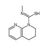 N-methyl-3,4-dihydro-2H-1,8-naphthyridine-1-carbothioamide结构式