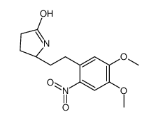 (5R)-5-[2-(4,5-dimethoxy-2-nitrophenyl)ethyl]pyrrolidin-2-one Structure