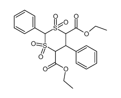 1,1,3,3-Tetraoxo-2,5-diphenyl-1λ6,3λ6-[1,3]dithiane-4,6-dicarboxylic acid diethyl ester Structure