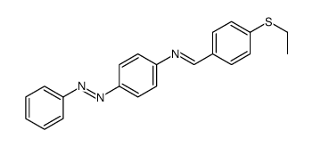 1-(4-ethylsulfanylphenyl)-N-(4-phenyldiazenylphenyl)methanimine Structure