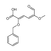 5-methoxy-6-oxo-2-phenylmethoxyhexa-2,4-dienoic acid Structure