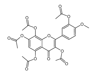 3,3',5,7,8-Pentaacetoxy-4'-methoxyflavon Structure