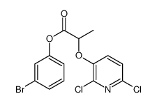 (3-bromophenyl) 2-(2,6-dichloropyridin-3-yl)oxypropanoate Structure