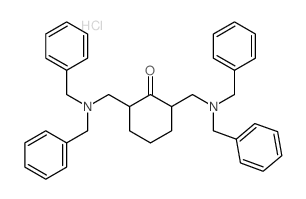 2,6-bis[(dibenzylamino)methyl]cyclohexan-1-one structure