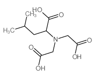 L-Leucine,N,N-bis(carboxymethyl)- Structure